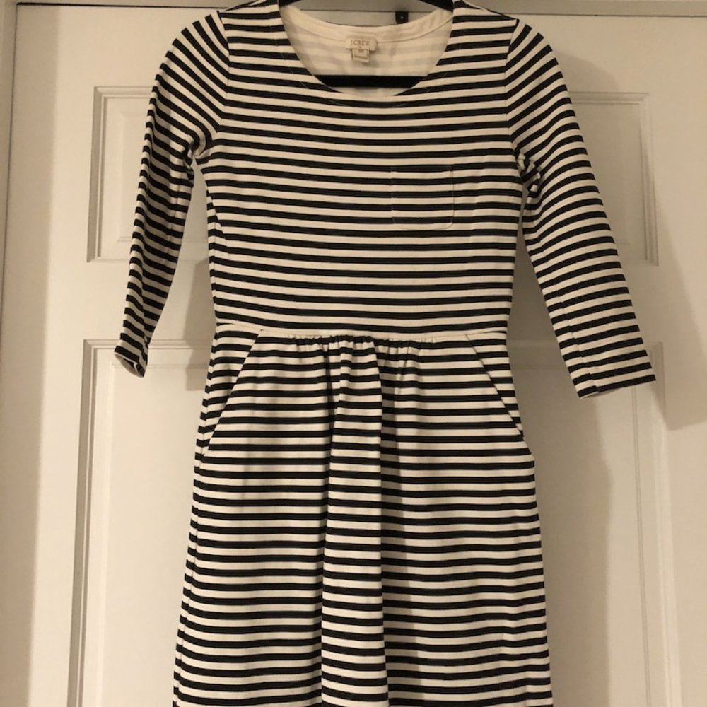 J Crew Factory Striped Dress